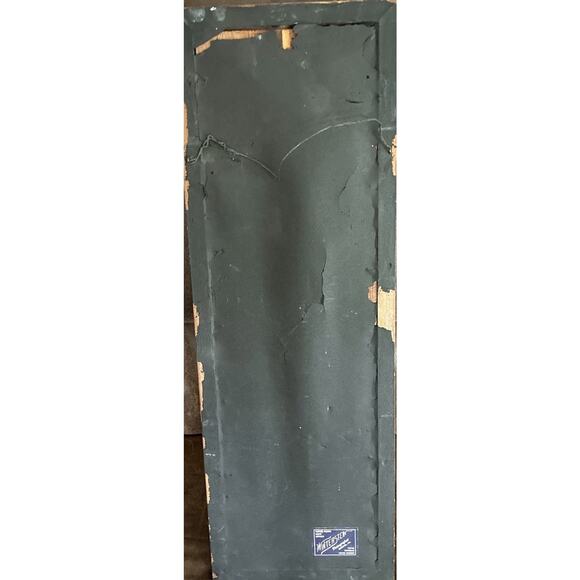 Antique M Degraff 21 X 7.5 Summer Cottage Stone Path Wooden Fence Lake Pastel - Picture 5 of 6